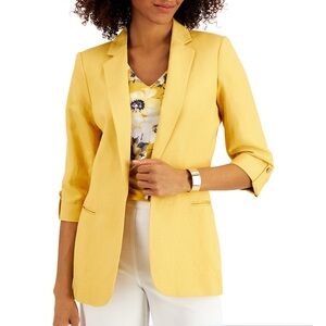 🍭 Calvin Klein Open Front Blazer yellow Size S